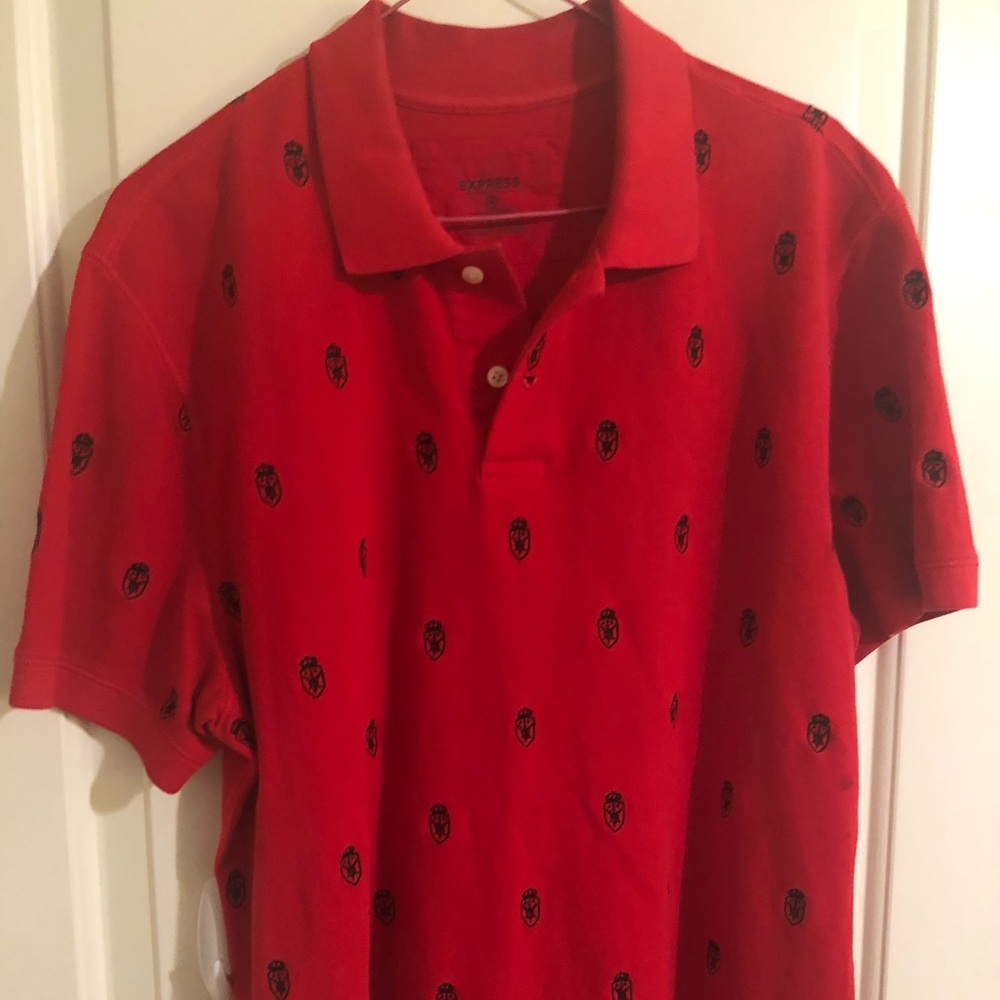 Royal red polo shirt